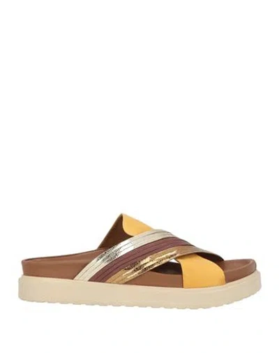 Bueno Woman Sandals Light Brown Size 7 Leather