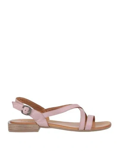 Bueno Woman Sandals Pink Size 8 Leather
