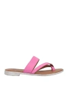 Bueno Woman Thong Sandal Fuchsia Size 6 Leather