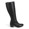Bueno Women's Carmen Tall Leather Boot In Black In Black