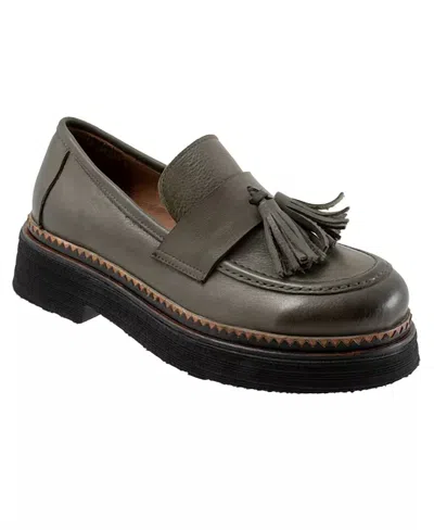 Bueno Women's Gillian Loafer In Green Khaki