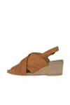 Bueno Women's Jasmin Wedge Sandal In Tan In Brown