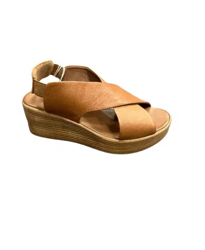 Bueno Women's Naomi Wedge Sandal In Beige In Brown