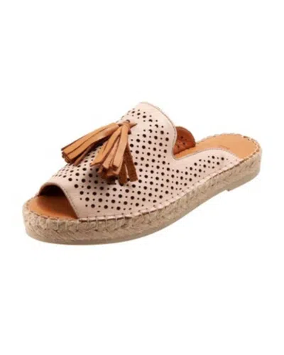 Bueno Women's Navar Loafer Sandal In Pale Pink In Multi