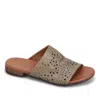 Bueno Women Turner Perf Sandal In Sage In Multi