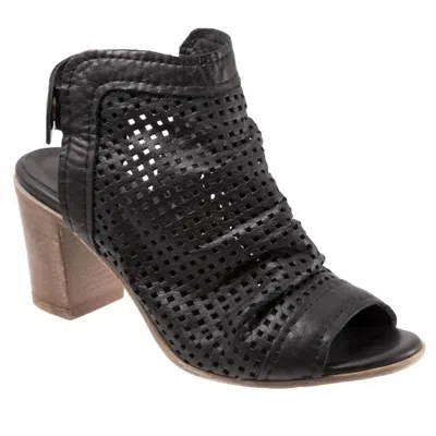 Bueno Women's Udo Heeled Sandals In Black Suede