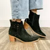 Bueno Women's Veronika Ankle Boot In Black Suede In Black
