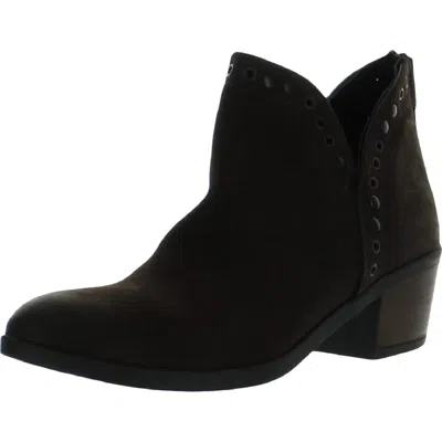 Bueno Womens Leather Ankle Block Heels In Brown
