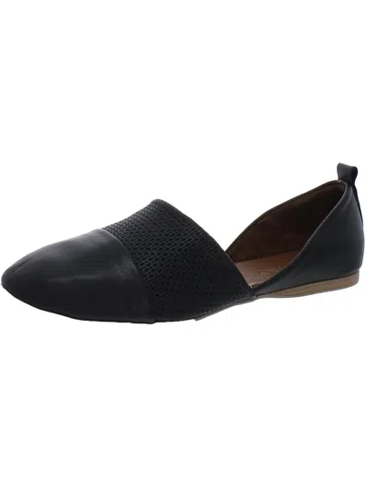 Bueno Womens Leather Loafers In Black