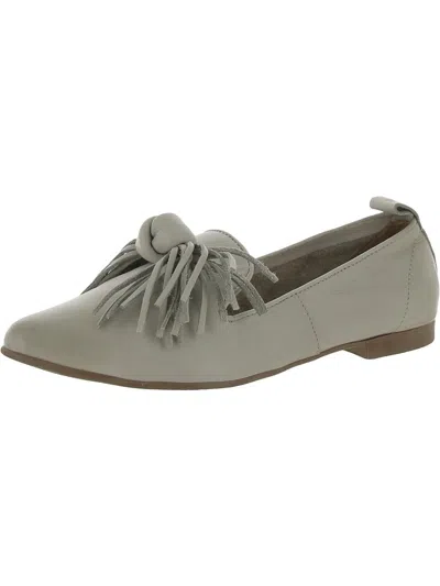 Bueno Womens Leather Slip-on Ballet Flats In Grey