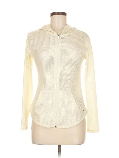 Pre-owned Buff Bunny Zip Up Hoodie In White