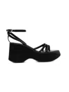 Buffalo Woman Sandals Black Size 7.5 Textile Fibers