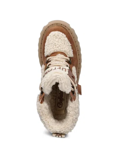 Buffalo Aspen Com Faux-shearling Buckle-fastening Boots In Brown