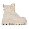 Buffalo Aspha Com1 - Women's Beige Combat Platform Boots In Nude