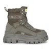 Buffalo Aspha Com1 - Women's Khaki Combat Platform Boots In Gray