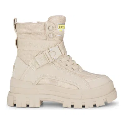 Buffalo Buckle-strap Boots In Neutral