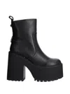 Buffalo Aspha Platform Boots In Black