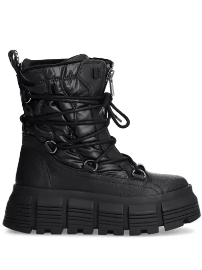 Buffalo Ava Puffer Boots In Black