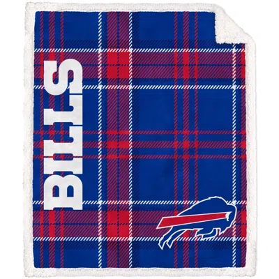Buffalo Bills Nfl Team Classic Plaid Throw 50x60 In Blue