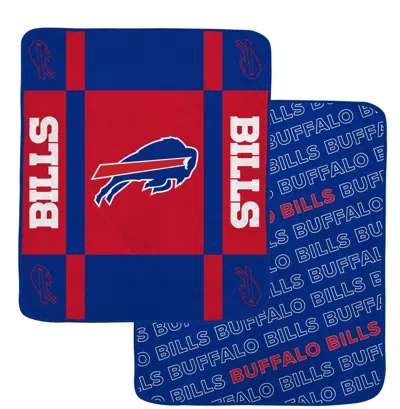 Buffalo Bills Nfl Team Reversible Soft Blanket 60x70 In Blue