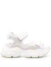Buffalo Binary 0 Chunky Sandals In White