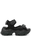 Buffalo Binary 0 Sandals In Black
