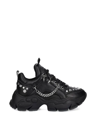 Buffalo Binary Punk Chain Studded Sneakers In Multi