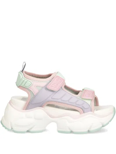 Buffalo Binary Track Sandals In Purple