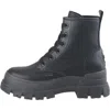 Buffalo Boots Aspha Rld Flat Bootie In Black