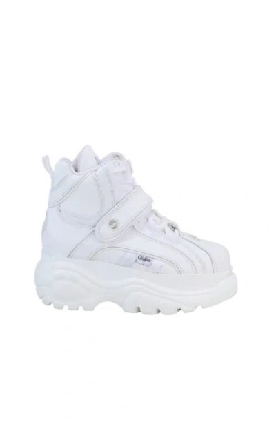 Buffalo Boots Classic High Leather Sneaker In White