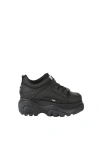Buffalo Boots Classic Low Leather Shaft Height Sneaker In Black