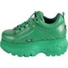 Buffalo Boots Classic Low Leather Sneaker In Green