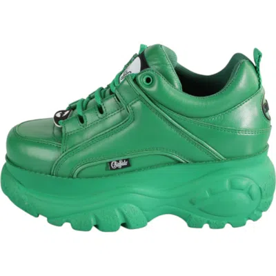 Buffalo Boots Classic Low Leather Sneaker In Green