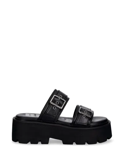 Buffalo Brake Two Strap Buckle-fastening Platform Sandals In Multi