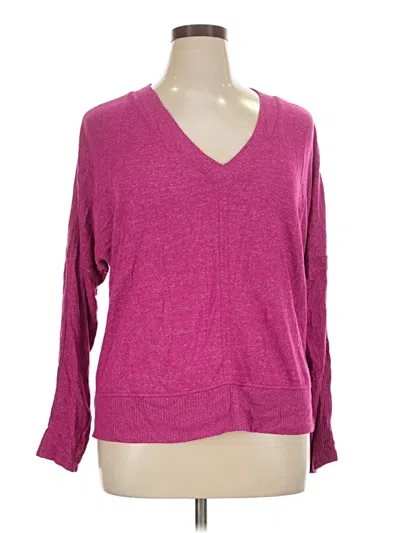 Pre-owned Buffalo By David Bitton 3/4 Sleeve T-shirt In Purple