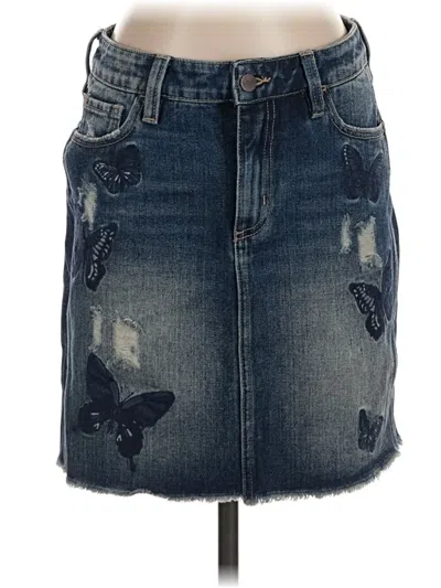 Pre-owned Buffalo By David Bitton Denim Skirt In Blue