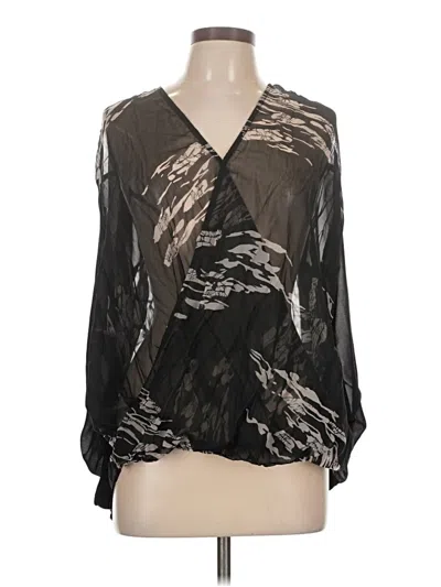 Pre-owned Buffalo By David Bitton Long Sleeve Blouse In Black