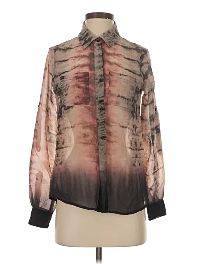 Pre-owned Buffalo By David Bitton Long Sleeve Blouse In Brown
