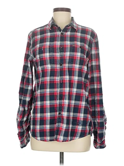 Pre-owned Buffalo By David Bitton Long Sleeve Button Down Shirt In Red