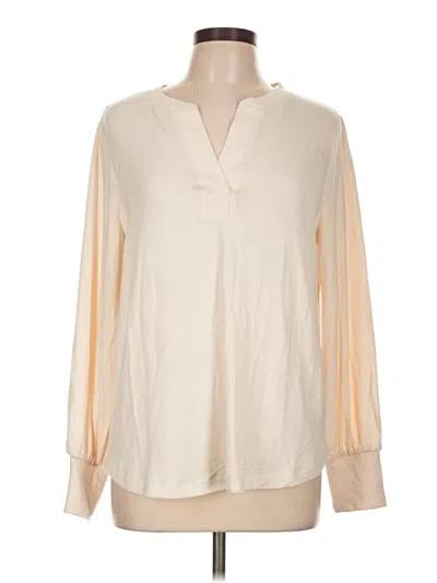 Pre-owned Buffalo By David Bitton Long Sleeve Polo Shirt In Ivory