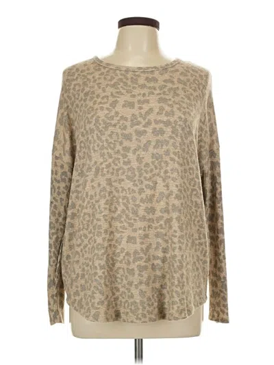 Pre-owned Buffalo By David Bitton Long Sleeve T-shirt In Tan