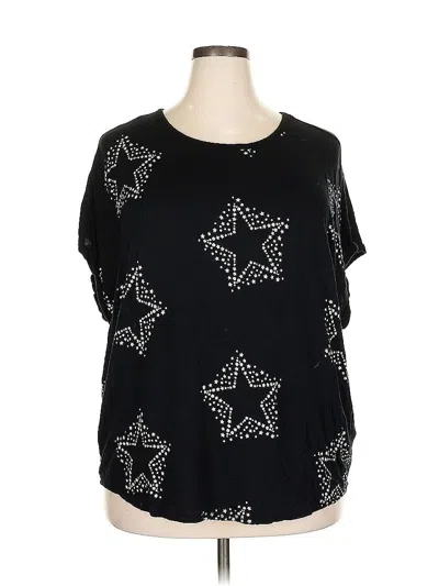 Pre-owned Buffalo By David Bitton Short Sleeve Blouse In Black