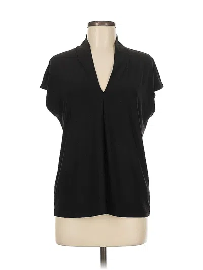 Pre-owned Buffalo By David Bitton Short Sleeve Blouse In Black