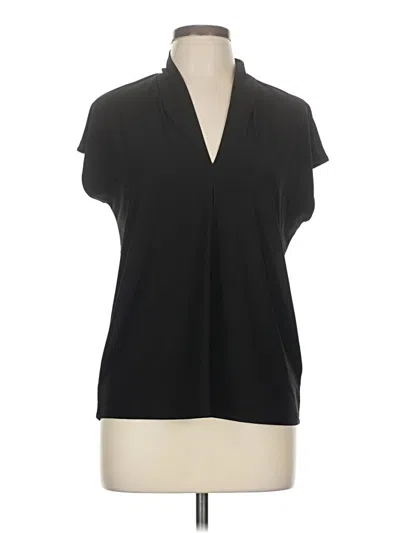 Pre-owned Buffalo By David Bitton Short Sleeve Blouse In Black