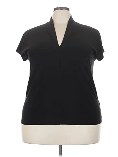 Pre-owned Buffalo By David Bitton Short Sleeve Blouse In Black