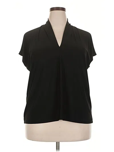 Pre-owned Buffalo By David Bitton Short Sleeve Blouse In Black
