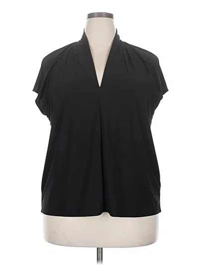 Pre-owned Buffalo By David Bitton Short Sleeve Blouse In Black