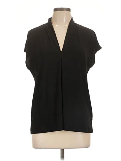 Pre-owned Buffalo By David Bitton Short Sleeve Blouse In Black