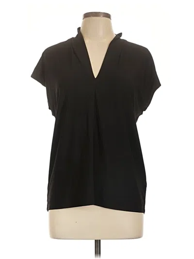 Pre-owned Buffalo By David Bitton Short Sleeve Blouse In Black