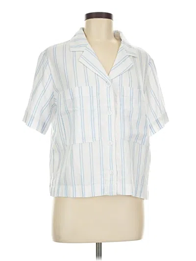 Pre-owned Buffalo By David Bitton Short Sleeve Blouse In Blue